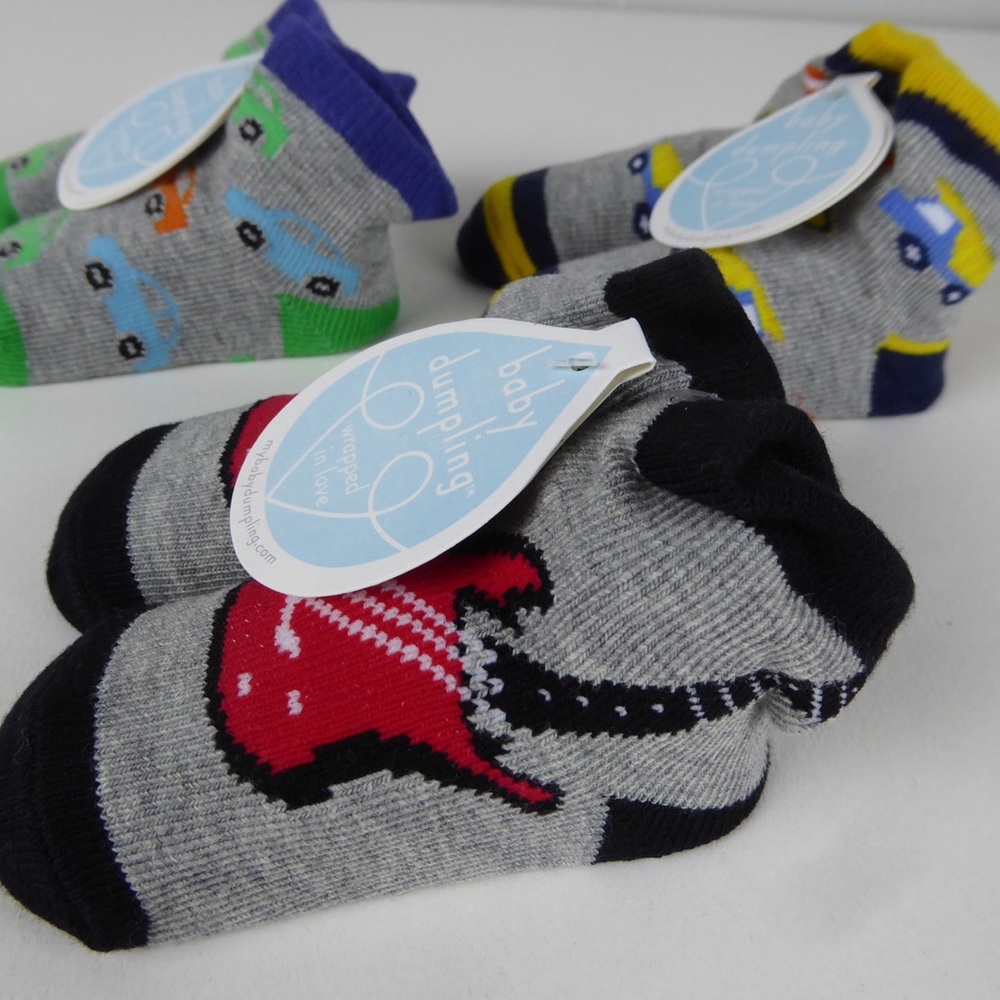 Infant Socks Set Baby Dumpling Cars Trucks Guitars